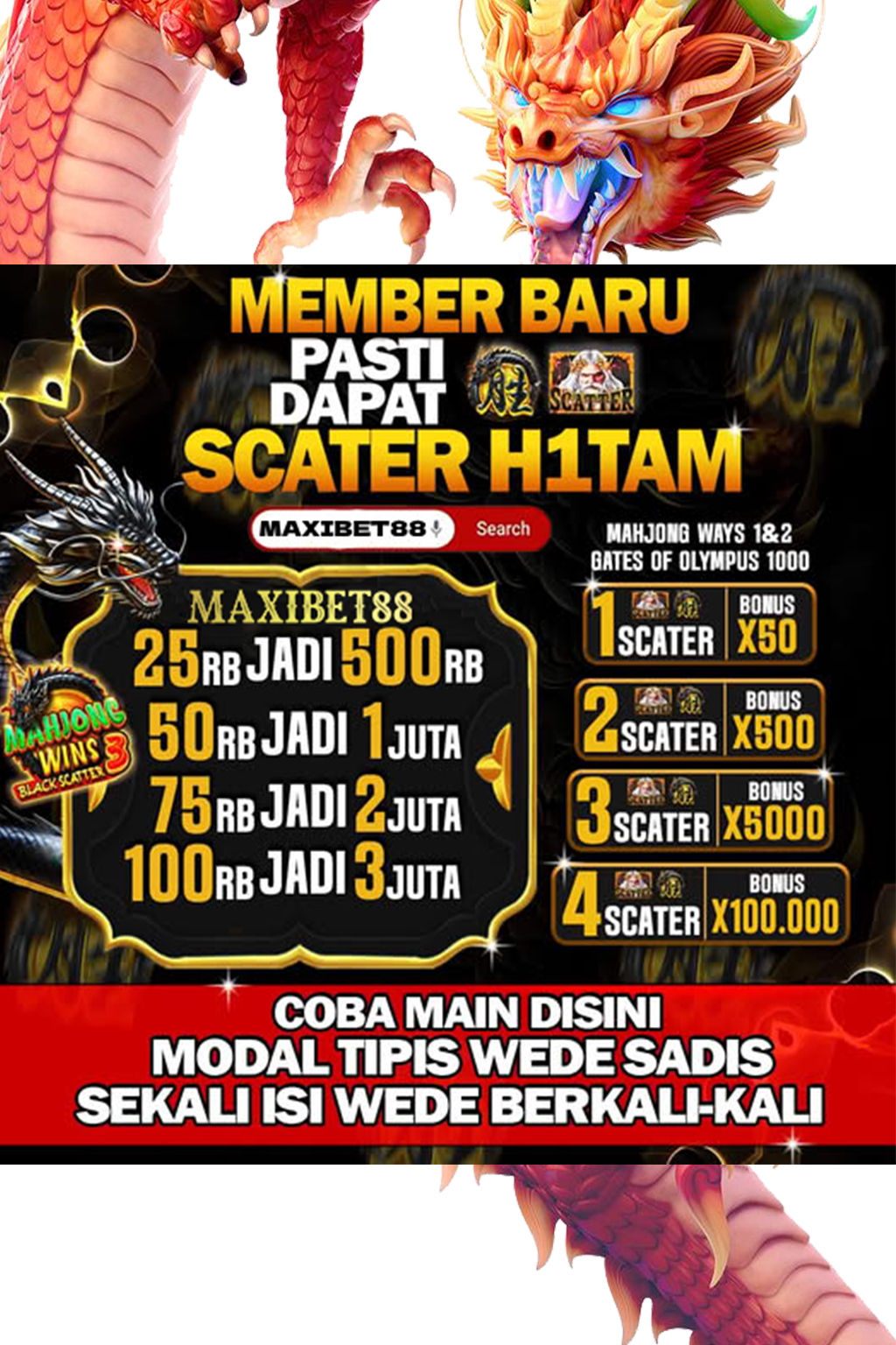 MAXIBET88: Link Slot Gacor Terpercaya Resmi Hari Ini Gampang Maxwin Bet 400